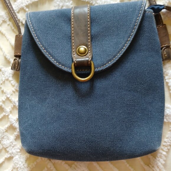 Cargoit Small Denim Crossbody Purse - Picture 1 of 4